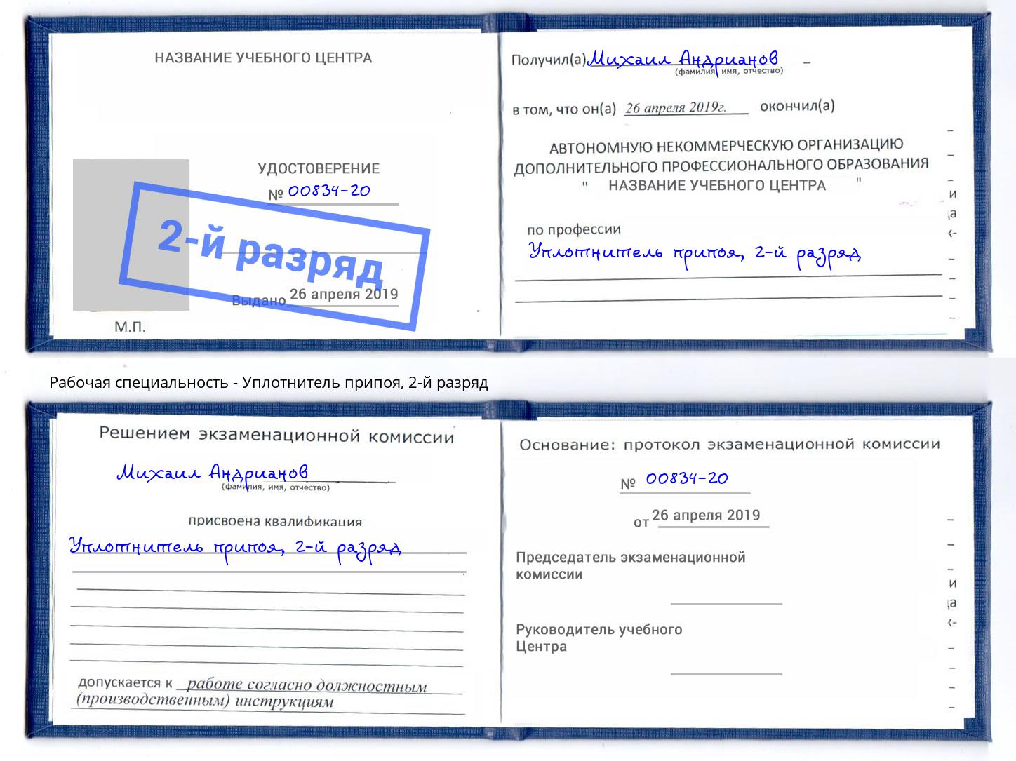 корочка 2-й разряд Уплотнитель припоя Мегион